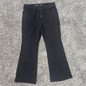 Old Navy women's black flare jeans 10s